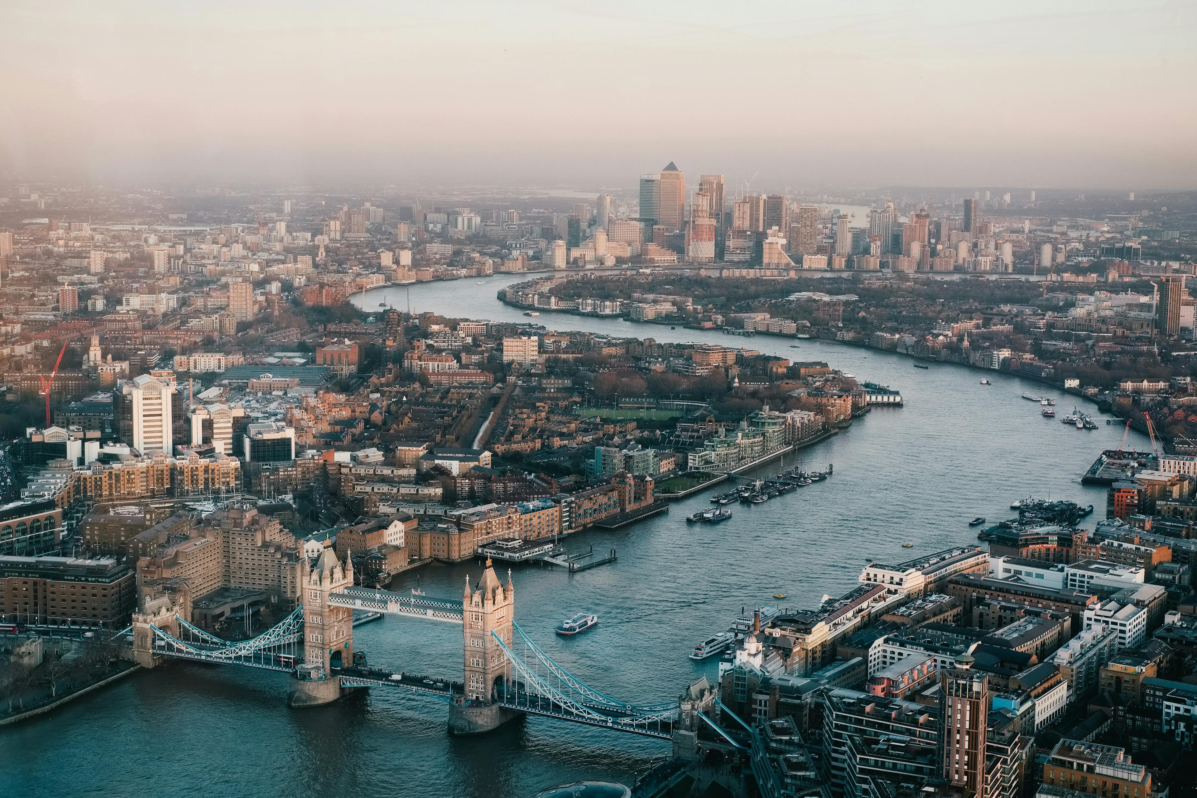 A view of River Thames in London. Photo from Benjamin Davies on Unsplash